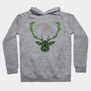 Shapes and Swirls Deer Head Hoodie